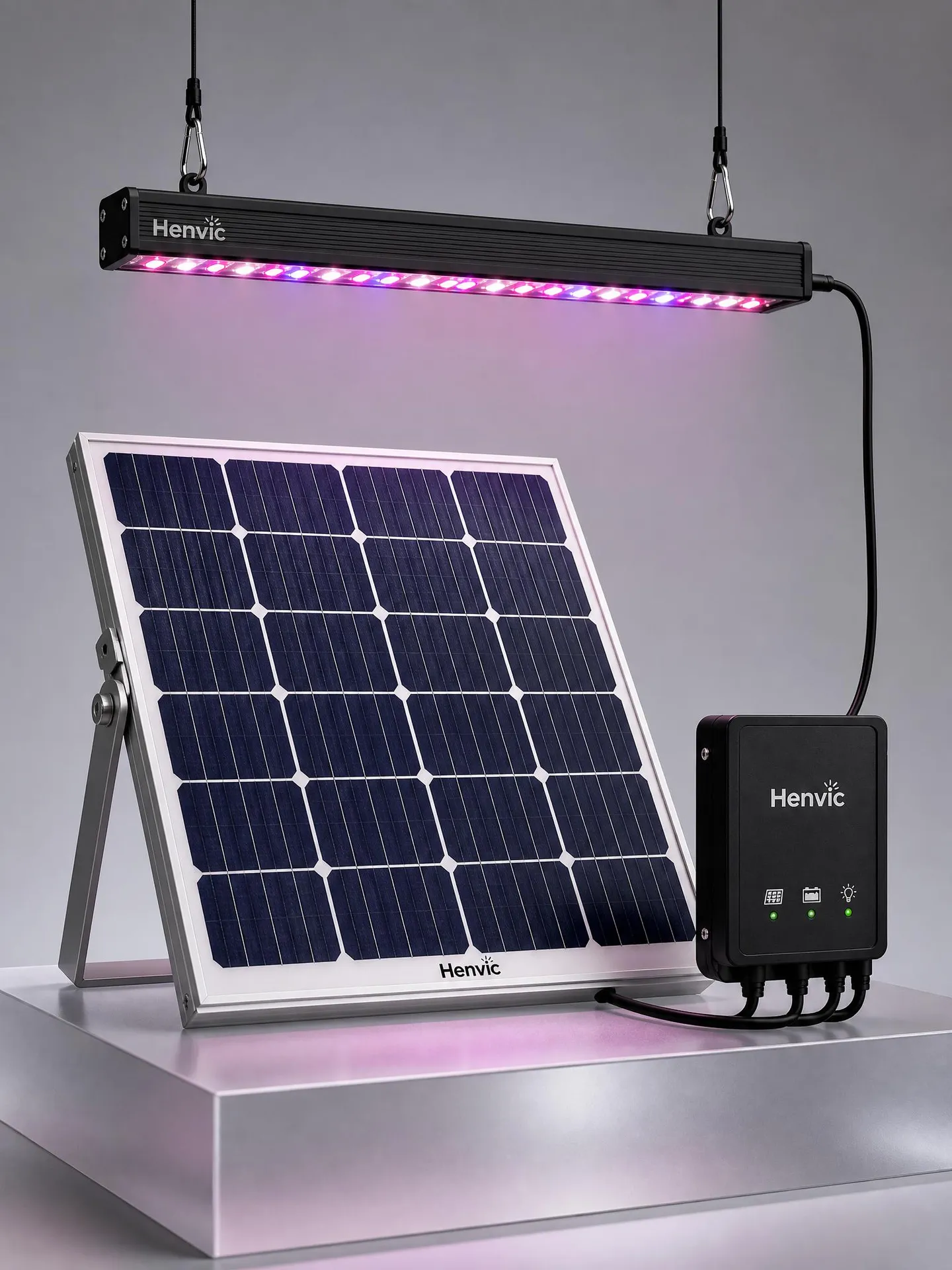 Henvic Solar Grow Light for Fruit & Vegetable Container