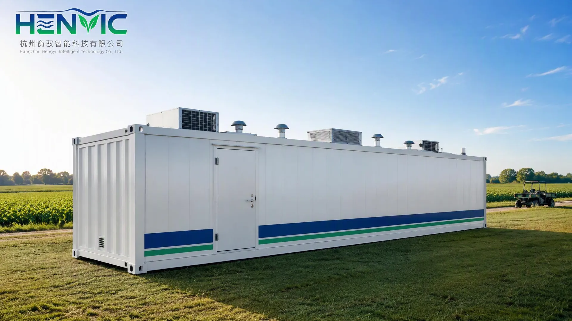 Large-Farm Mushroom Cultivation Container Smart Climate-Controlled Growing Module · 40-ft ISO Container Platform